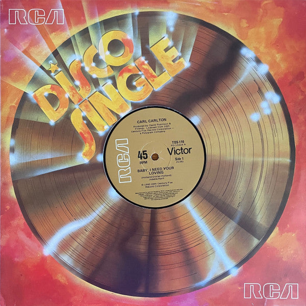Carl Carlton : Baby, I Need Your Loving / Everyone Can Be A Star (12", Single)