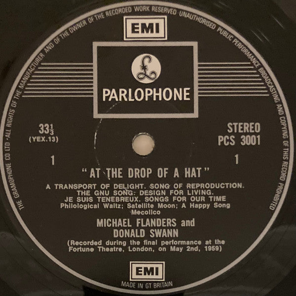 Flanders & Swann : At The Drop Of A Hat (LP, Album, RE)