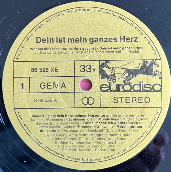 Various : Dein Ist Mein Ganzes Herz (2xLP, Comp)