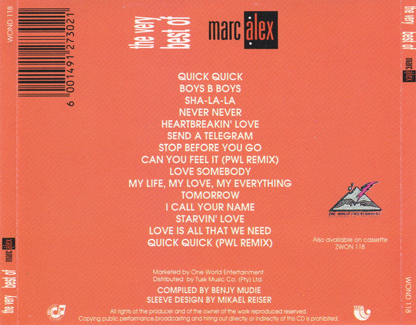 MarcAlex : The Very Best Of (CD, Comp)