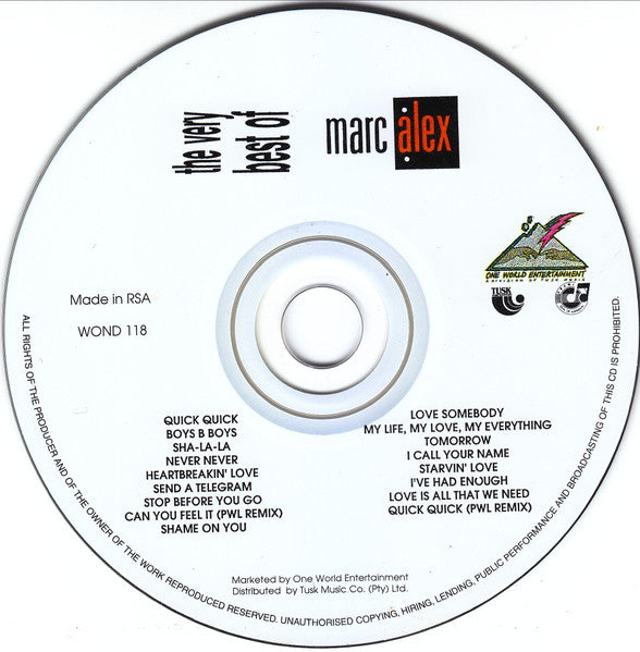 MarcAlex : The Very Best Of (CD, Comp)
