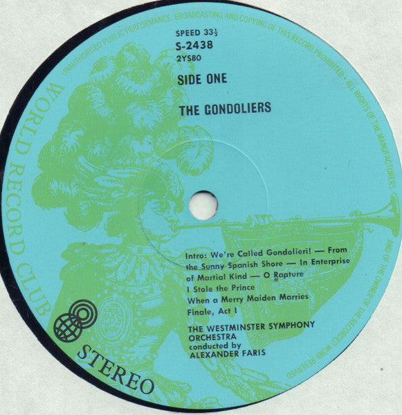 Gilbert & Sullivan : The Gondoliers (LP, Album, Club, RE)