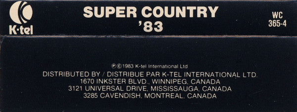 Various : Super Country '83 (Cass, Comp, Fus)