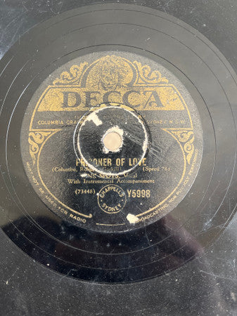 The Ink Spots : Prisoner Of Love / I Cover The Waterfront (Shellac, 10")