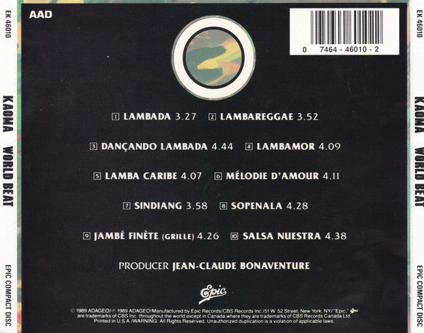 Kaoma : Worldbeat (CD, Album)