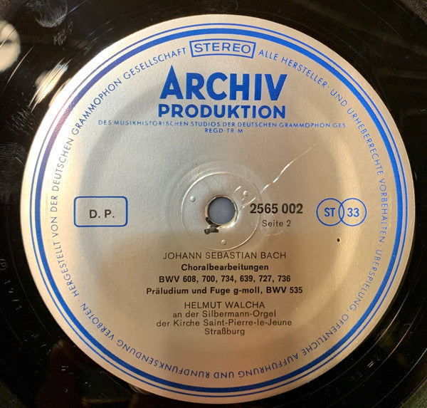 Bach* · Walcha* : Hi-Fi Orgel (LP)