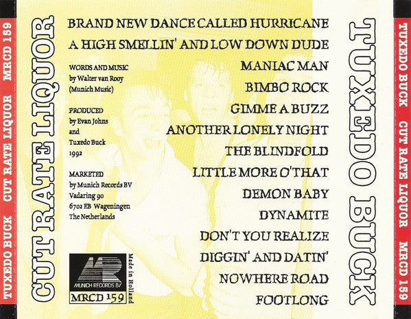 Tuxedo Buck : Cut Rate Liquor (CD, Album)