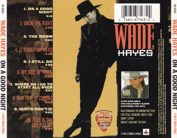 Wade Hayes : On A Good Night (CD, Album)