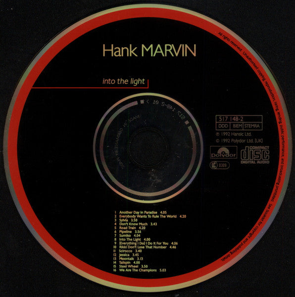 Hank Marvin : Into The Light (CD, Album, RE, PMD)