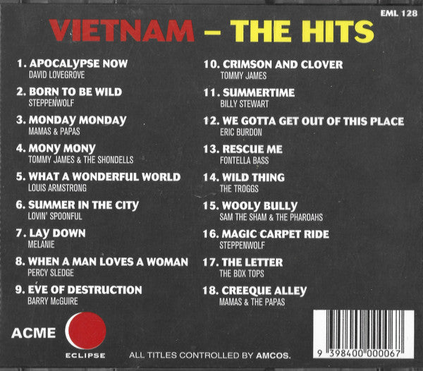 Various : Vietnam The Hits (CD, Comp, M/Print)