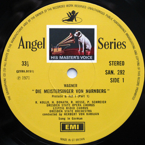 Richard Wagner, Herbert Von Karajan : Die Meistersinger Von Nürnberg (5xLP + Box)