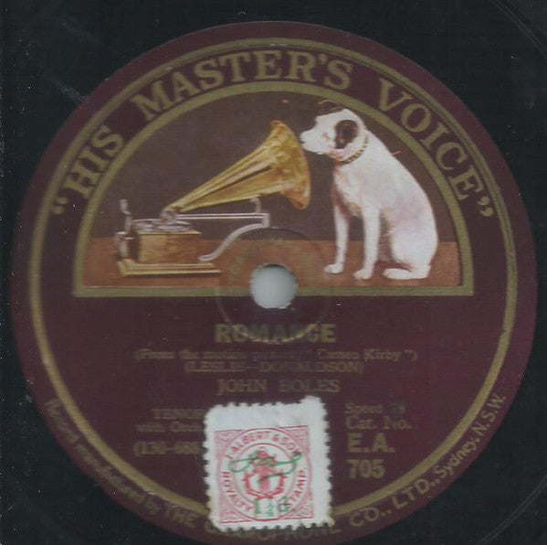 John Boles : After A Million Dreams / Romance (Shellac, 10")