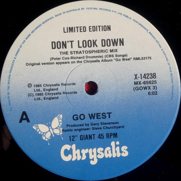 Go West : Don't Look Down (The Stratospheric Mix) (12", Single)