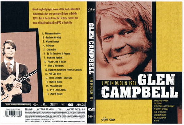 Glen Campbell : Live In Dublin 1981 (DVD-V, PAL)