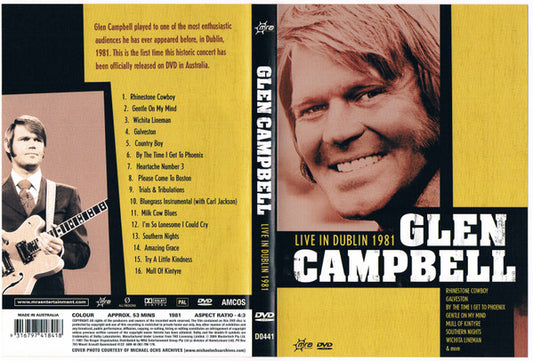 Glen Campbell : Live In Dublin 1981 (DVD-V, PAL)