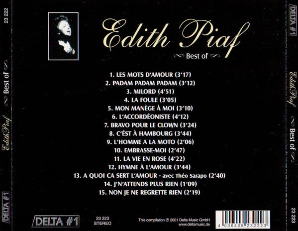 Edith Piaf : Best Of (CD, Comp, RE)