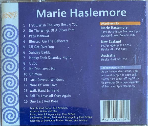 Marie Haslemore : Patu Manawa (CD, Album)