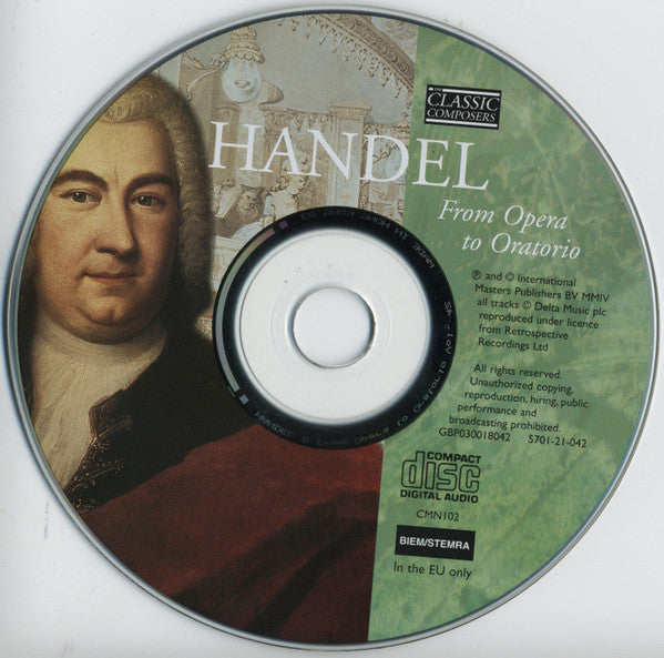 Georg Friedrich Händel : From Opera To Oratorio (CD, Comp, Har)