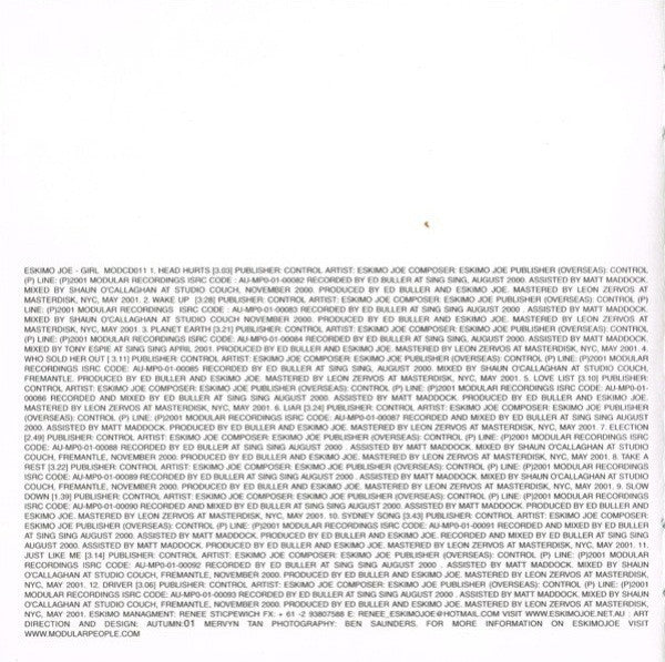 Eskimo Joe : Girl (CD, Album)