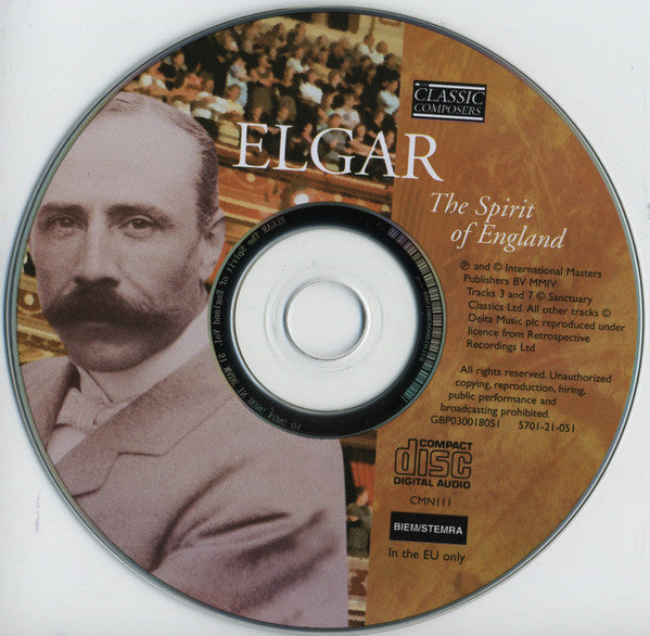 Elgar* : The Spirit Of England (CD, Comp, Har)