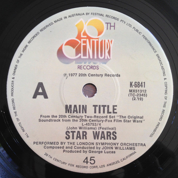 John Williams (4) & London Symphony Orchestra : Cantina Band / Main Title (Star Wars) (7")