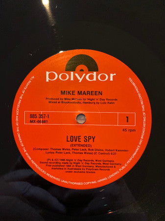Mike Mareen : Love-Spy (12")