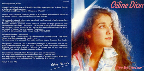 Céline Dion : Du Soleil Au Cœur (CD, Comp, RE, RM)