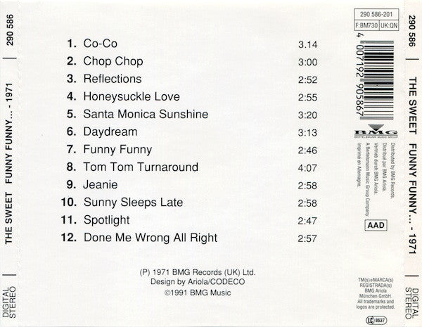 The Sweet : Funny Funny, How Sweet Co-Co Can Be (CD, Album, RE)