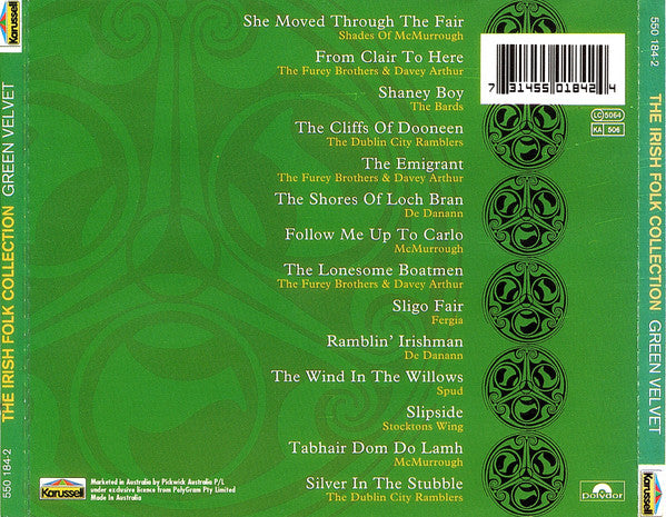 Various : The Irish Folk Collection - Green Velvet (CD, Comp)