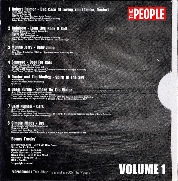 Various : Ultimate Rock Anthems (Volume 1) (CD, Album, Comp, Promo)