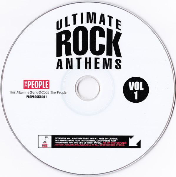 Various : Ultimate Rock Anthems (Volume 1) (CD, Album, Comp, Promo)