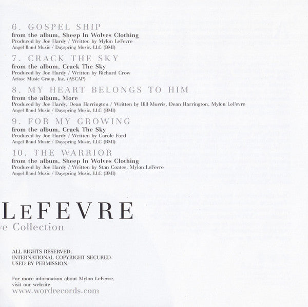 Mylon LeFevre : The Definitive Collection (CD, Comp)