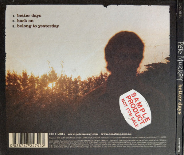 Pete Murray : Better Days (CD, Single)