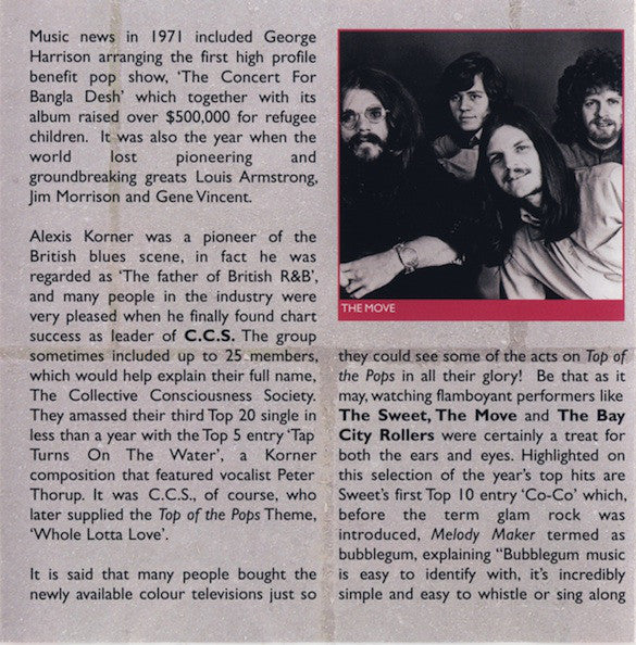 Various : Top Of The Pops 1971 (CD, Comp)