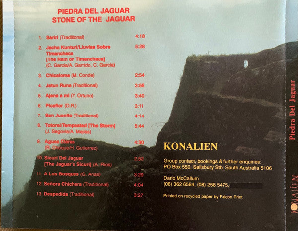 Konalien : Piedra Del Jaguar - Music Of The Andes (CD)