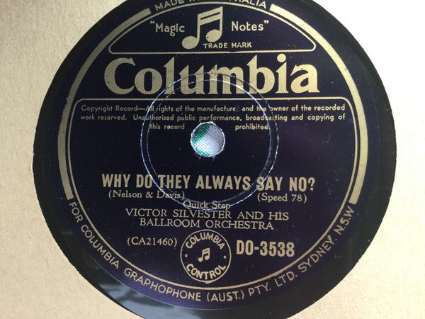 Victor Silvester And His Ballroom Orchestra : Me And My Shadow / Why Do They Always Say No? (Shellac, 10", Single)
