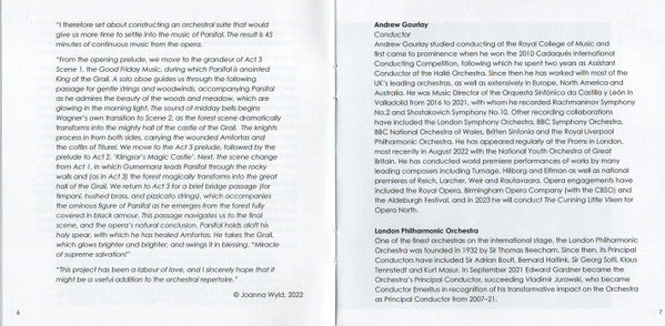 Richard Wagner - London Philharmonic Orchestra, Andrew Gourlay : Parsifal Suite (CD, Album, Dig)