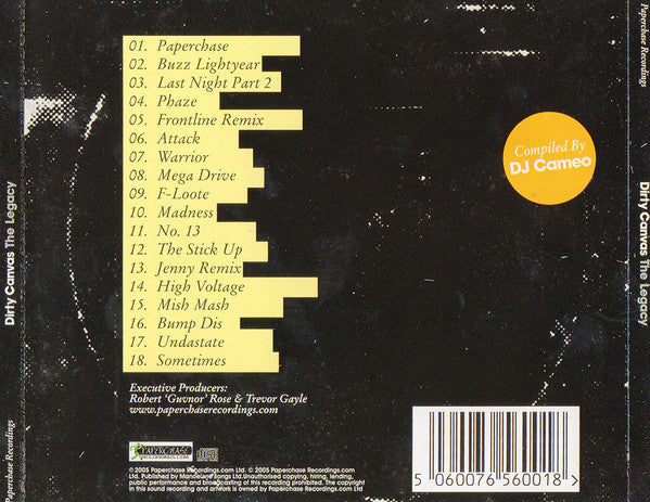 Davinche : Dirty Canvas The Legacy (CD, Comp)