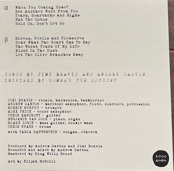 The Holy Rollercoasters : Odyssey (12", Album, Ltd, 180)