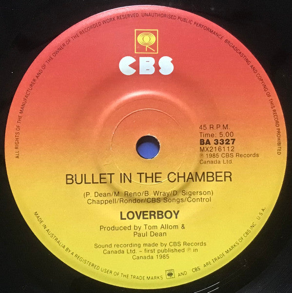 Loverboy : Lovin' Every Minute Of It (7", Single)