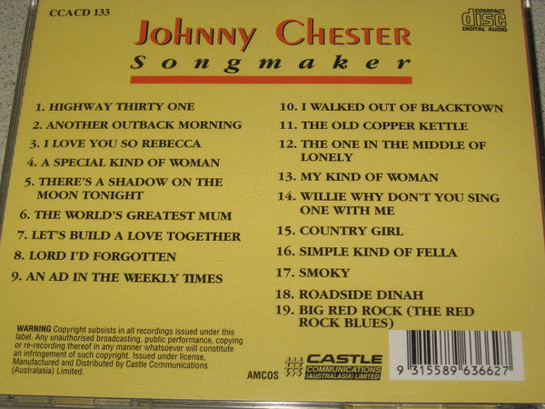 Johnny Chester : Songmaker  (CD, Album)