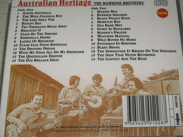 The Hawking Brothers : Australian Heritage (2xCD, Comp)
