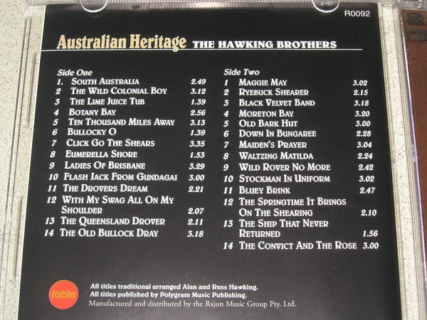 The Hawking Brothers : Australian Heritage (2xCD, Comp)