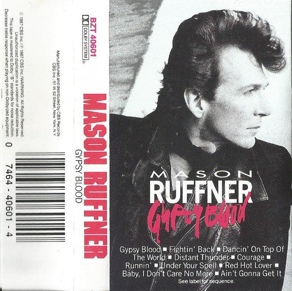 Mason Ruffner : Gypsy Blood (Cass, Album)