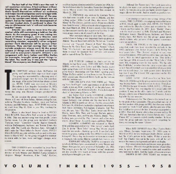 Various : Atlantic Rhythm & Blues 1947-1974, Volume 3 1955-1958 (CD, Comp)