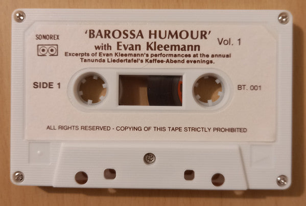 Evan Kleemann : 'Barossa Humour' With Evan Kleemann  Vol.1 (Cass)