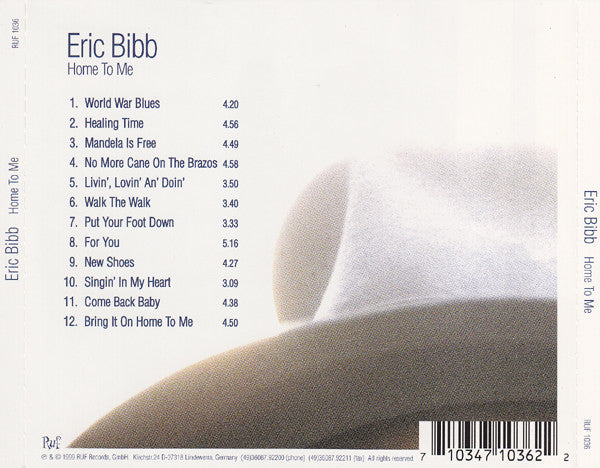 Eric Bibb : Home To Me (CD, Album)