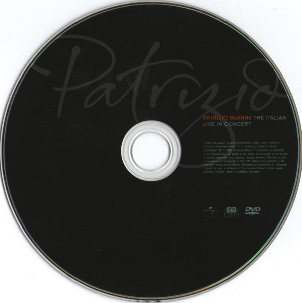 Patrizio Buanne : The Italian Live In Concert (DVD-V, PAL)