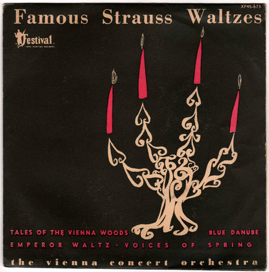 Viennese Concert Orchestra : Famous Strauss Waltzes (7", EP)