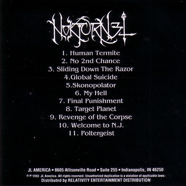 Nokturnel : Nothing But Hatred (CD, Album)